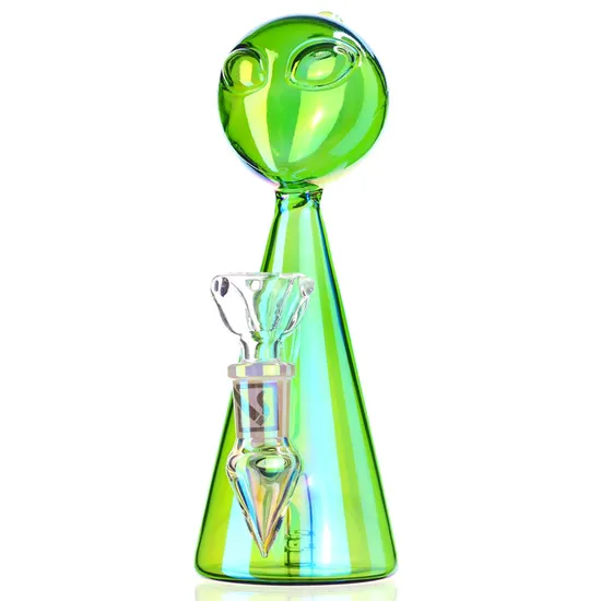 Martian Madness Alien Pipe à eau en verre DAB Rig Pipe à fumer en verre narguilé