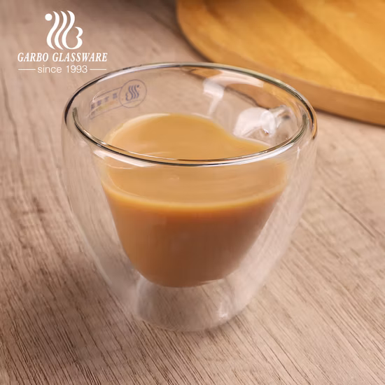 Tasses à café en verre à double paroi, tasses à thé en verre, tasse à café en verre, verres à thé, tasse à latte, tasses transparentes,